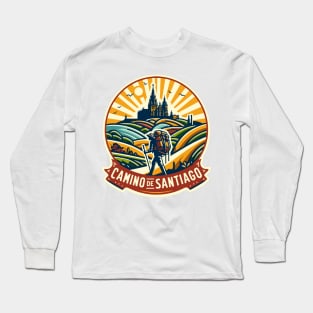 Buen Camino! El Camino de Santiago de Compostela - The Way of Saint James - Peregrino Pilgrim - Camino Frances Ingles Primitivo, Shirt, Hoodie, Mug, Tote, Sticker, Souvenir, etc Long Sleeve T-Shirt